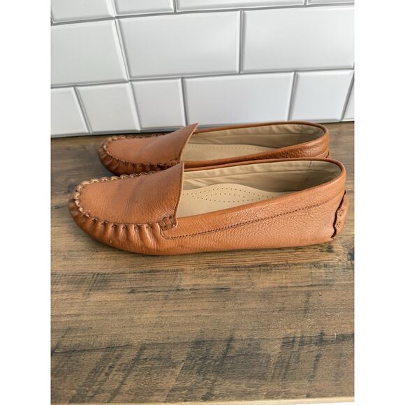 COLE HAAN Evelyn Driver Loafer Women's Size US 10 Pecan Leather - Picture 4 of 7
